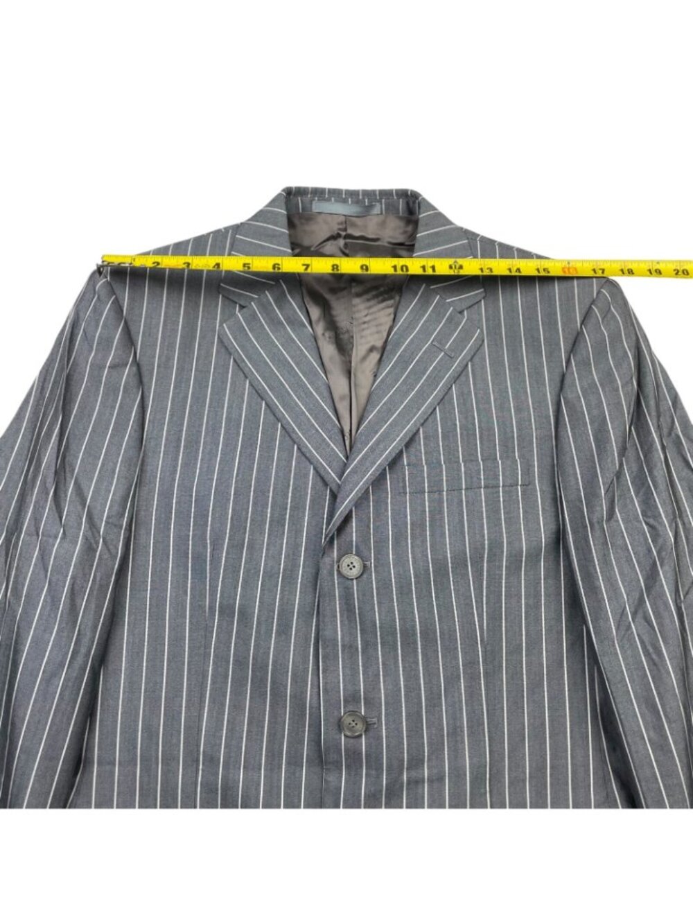 Gianni Versace Men’s Wool/Silk Gangster Mobster Stripe Suit• Italy • 36R | 30x34 - Picture 6 of 16